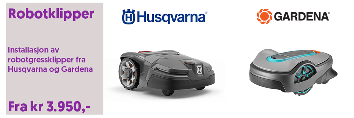 Installere robotgressklipper
